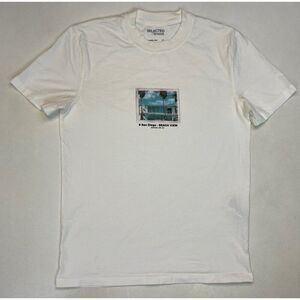Selected Homme San Diego Beach View House NR 23 Graphic T-shirt Men Small White
